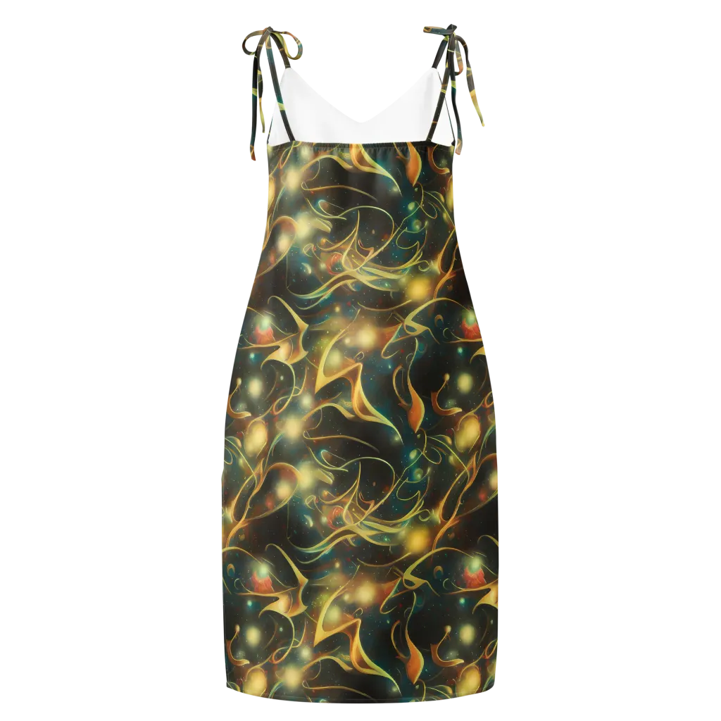 Whispering Galaxies on Slip Dress — Back