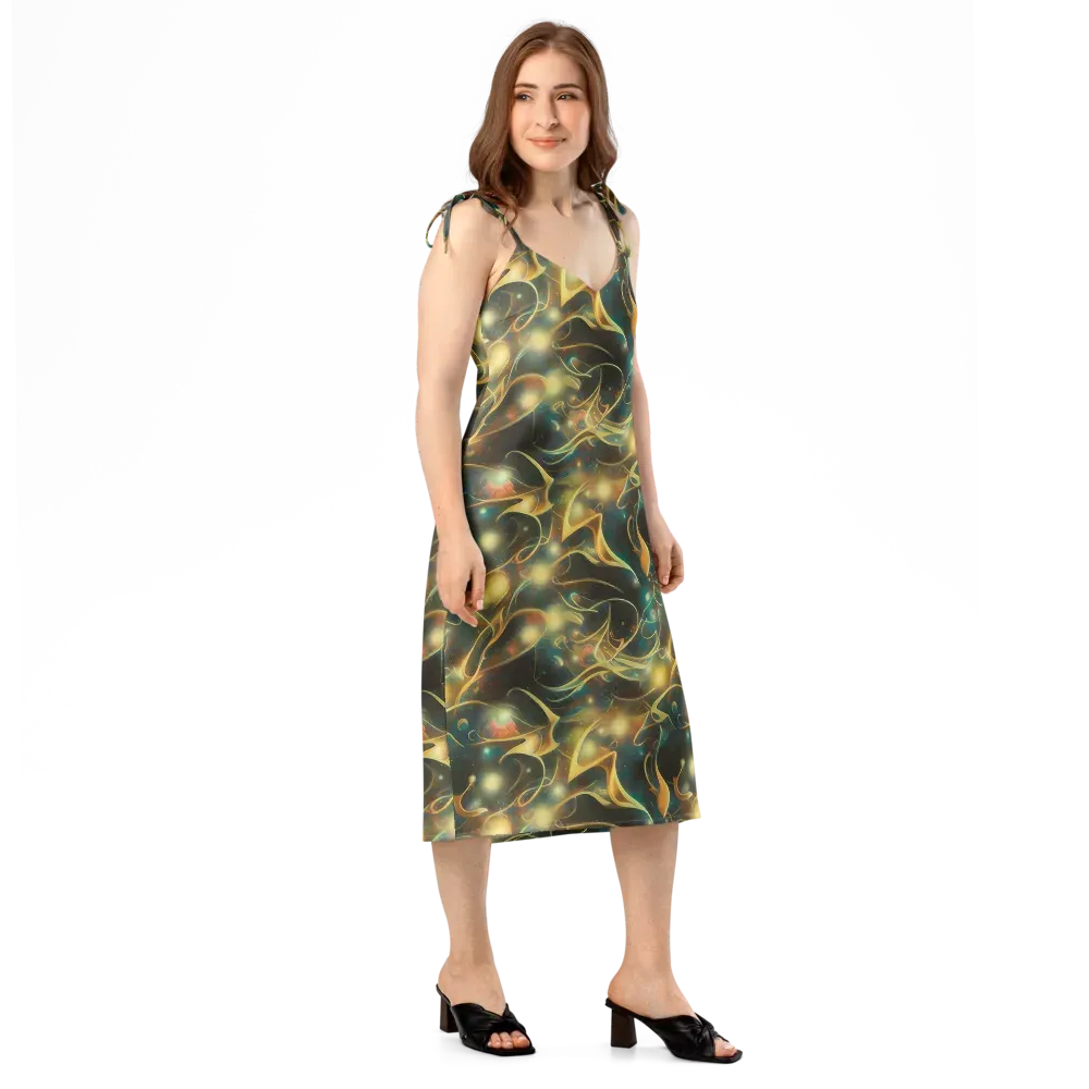 Whispering Galaxies on Slip Dress — Right Front