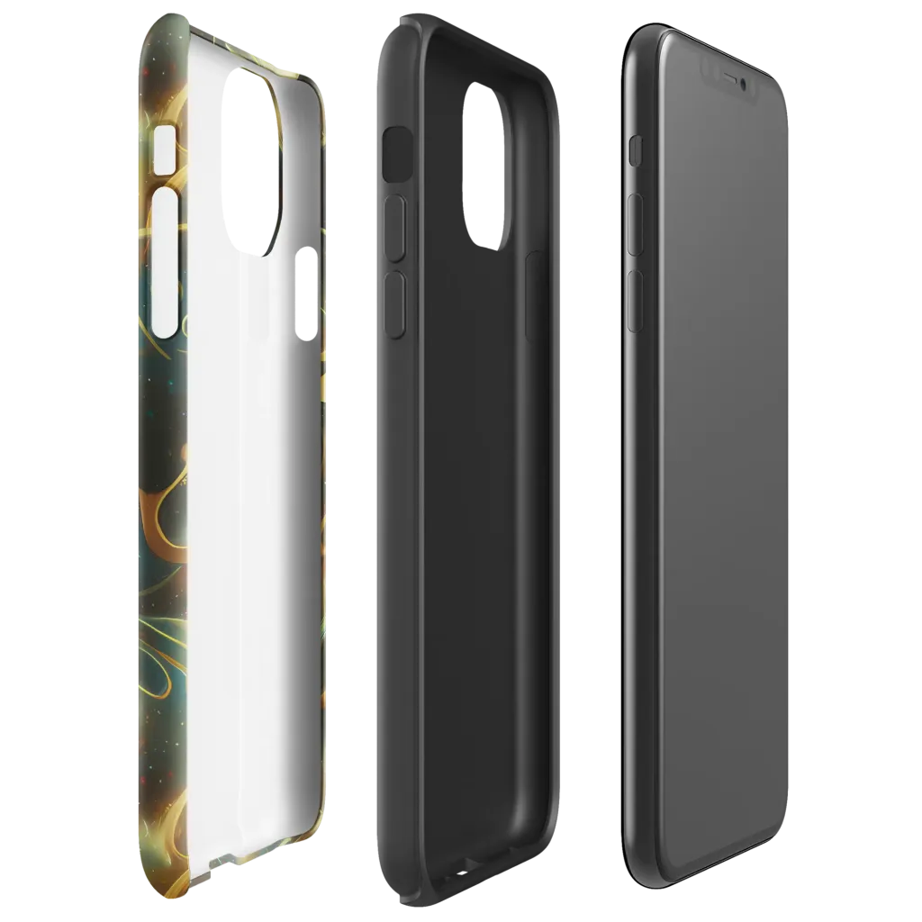 Whispering Galaxies on Tough Case for iPhone® — Right
