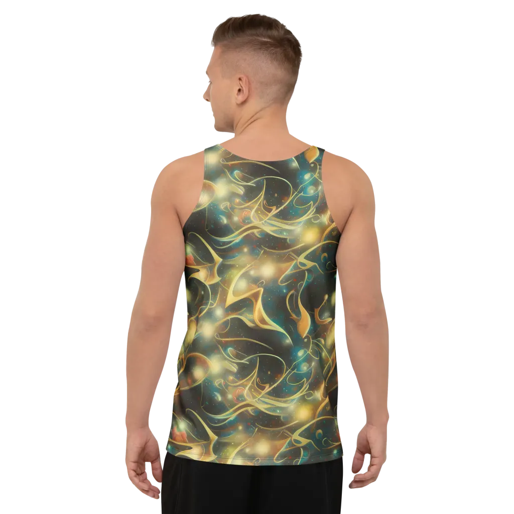 Whispering Galaxies on Men's Tank Top — Back