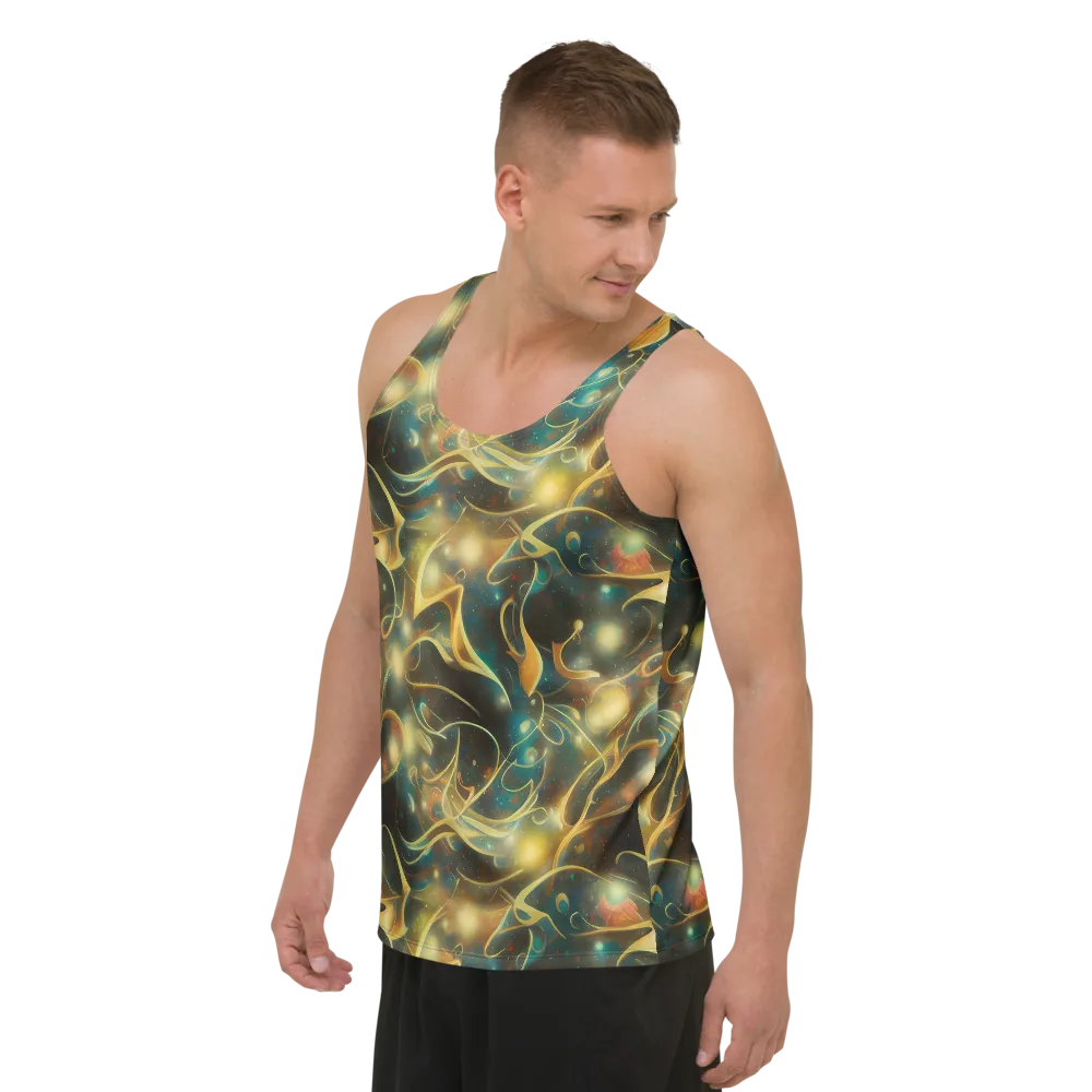 Whispering Galaxies on Men's Tank Top — Left Front