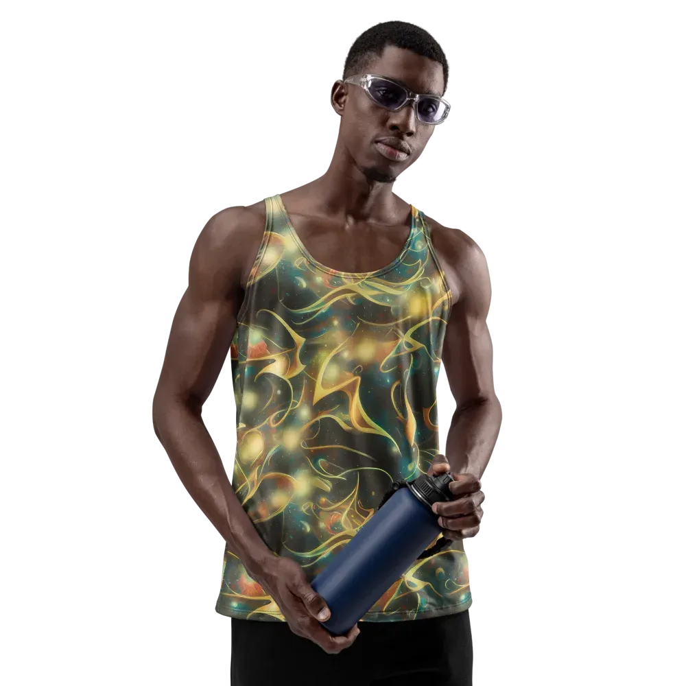 Whispering Galaxies on Men's Tank Top — Front