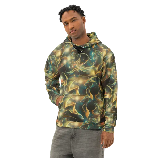 Whispering Galaxies on a Cotton Hoodie