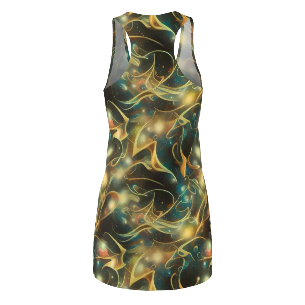 Whispering Galaxies on Racerback Dress — Back