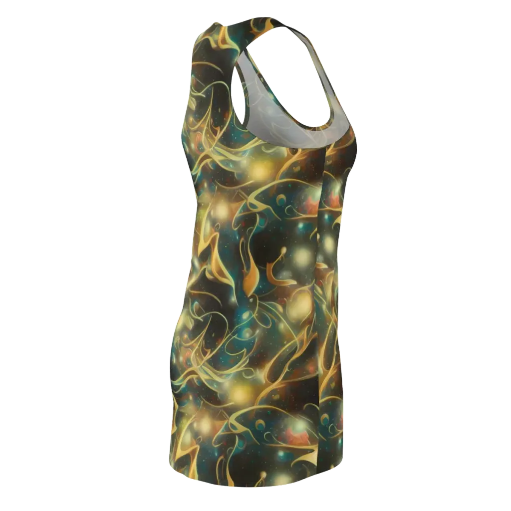 Whispering Galaxies on Racerback Dress — Back Side