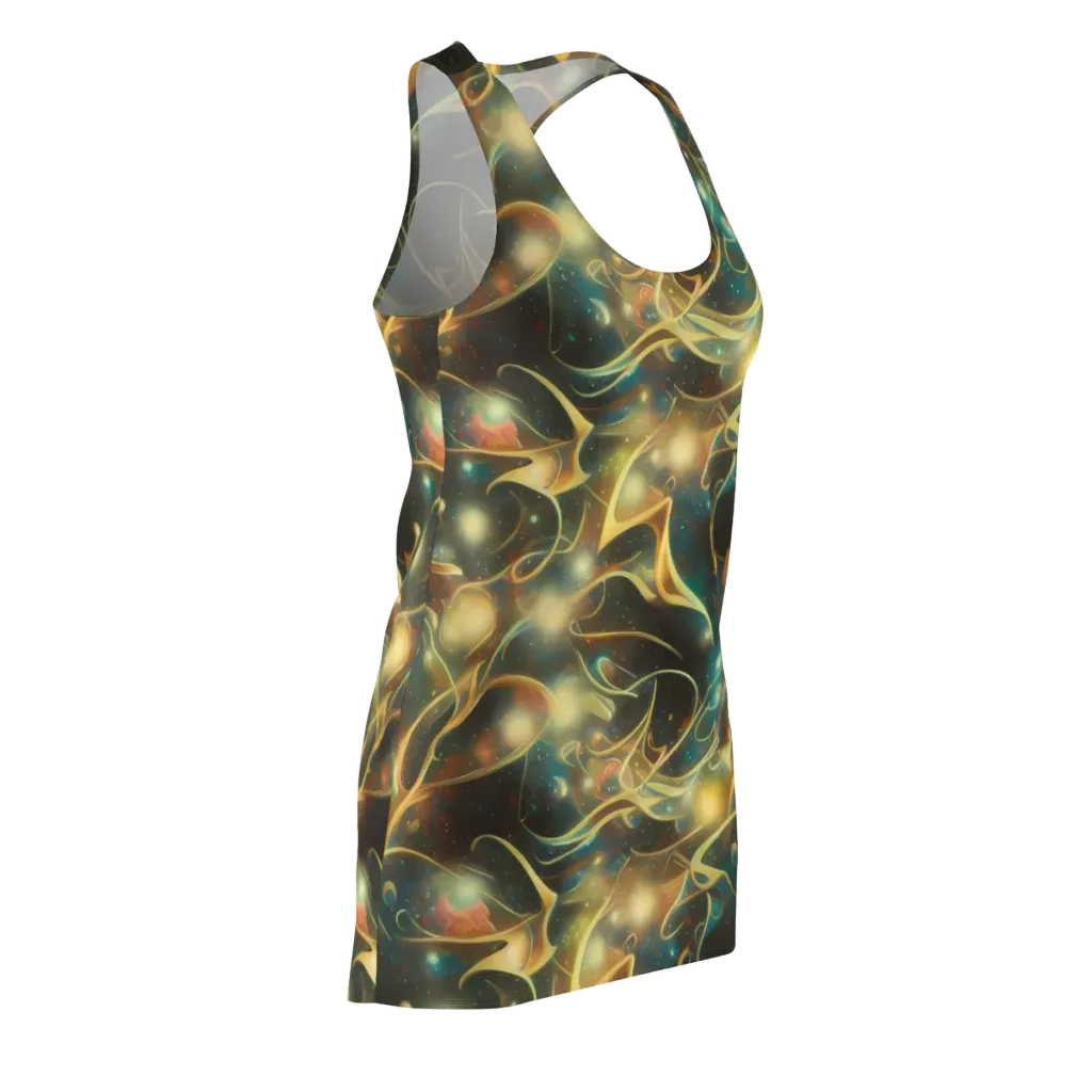 Whispering Galaxies on Racerback Dress — Front Side