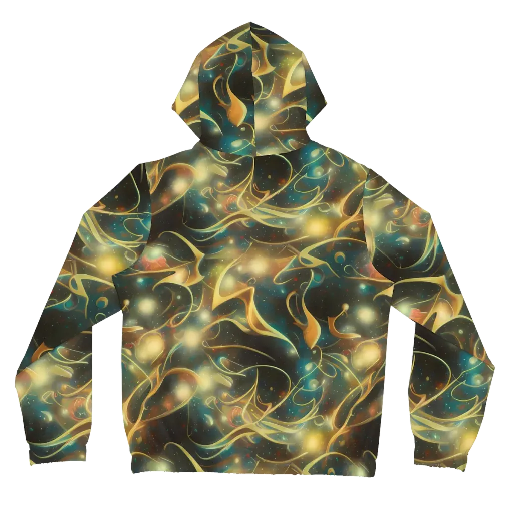 Whispering Galaxies on Women's Full-Zip Hoodie — Back