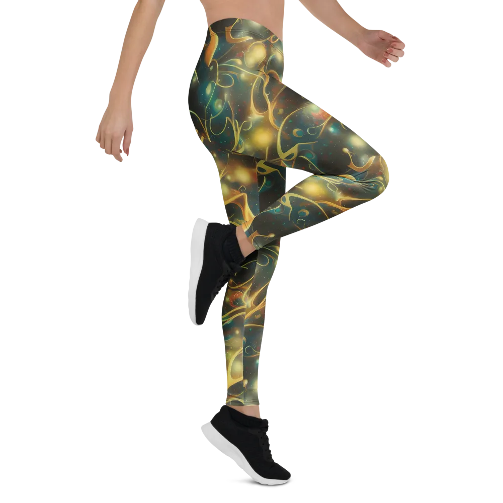 Whispering Galaxies on Leggings — Right
