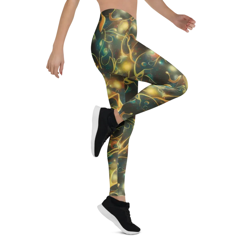Whispering Galaxies on Leggings — Right