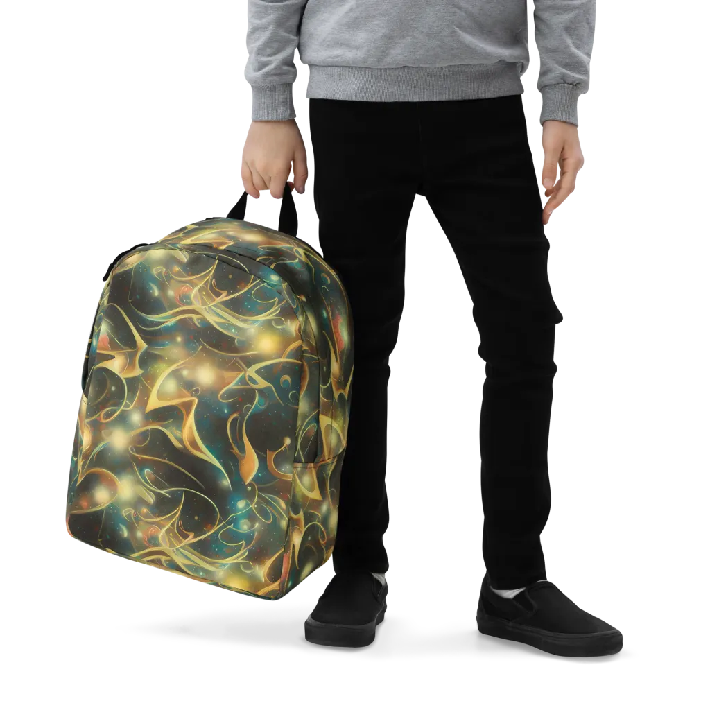 Whispering Galaxies on Minimalist Backpack — Zoomed-in