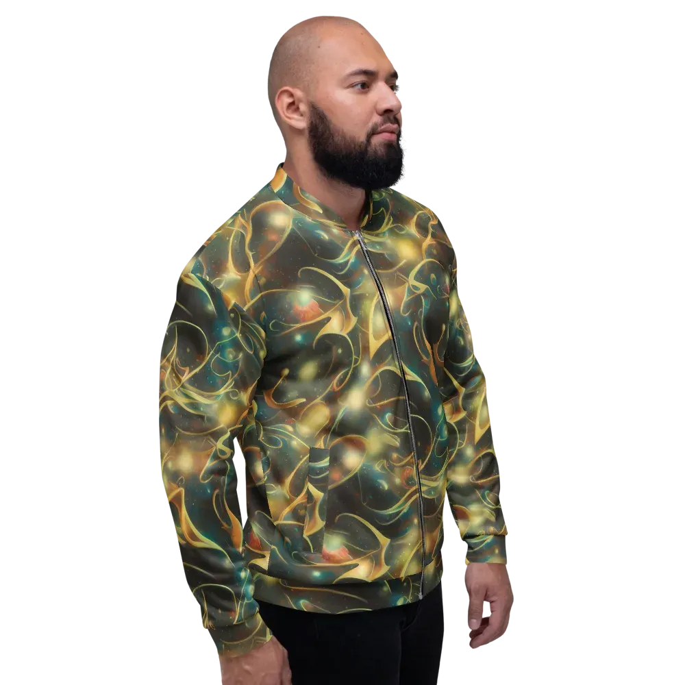 Whispering Galaxies on Bomber Jacket — Right