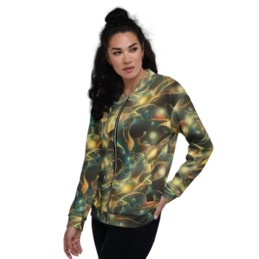 Whispering Galaxies on a Bomber Jacket