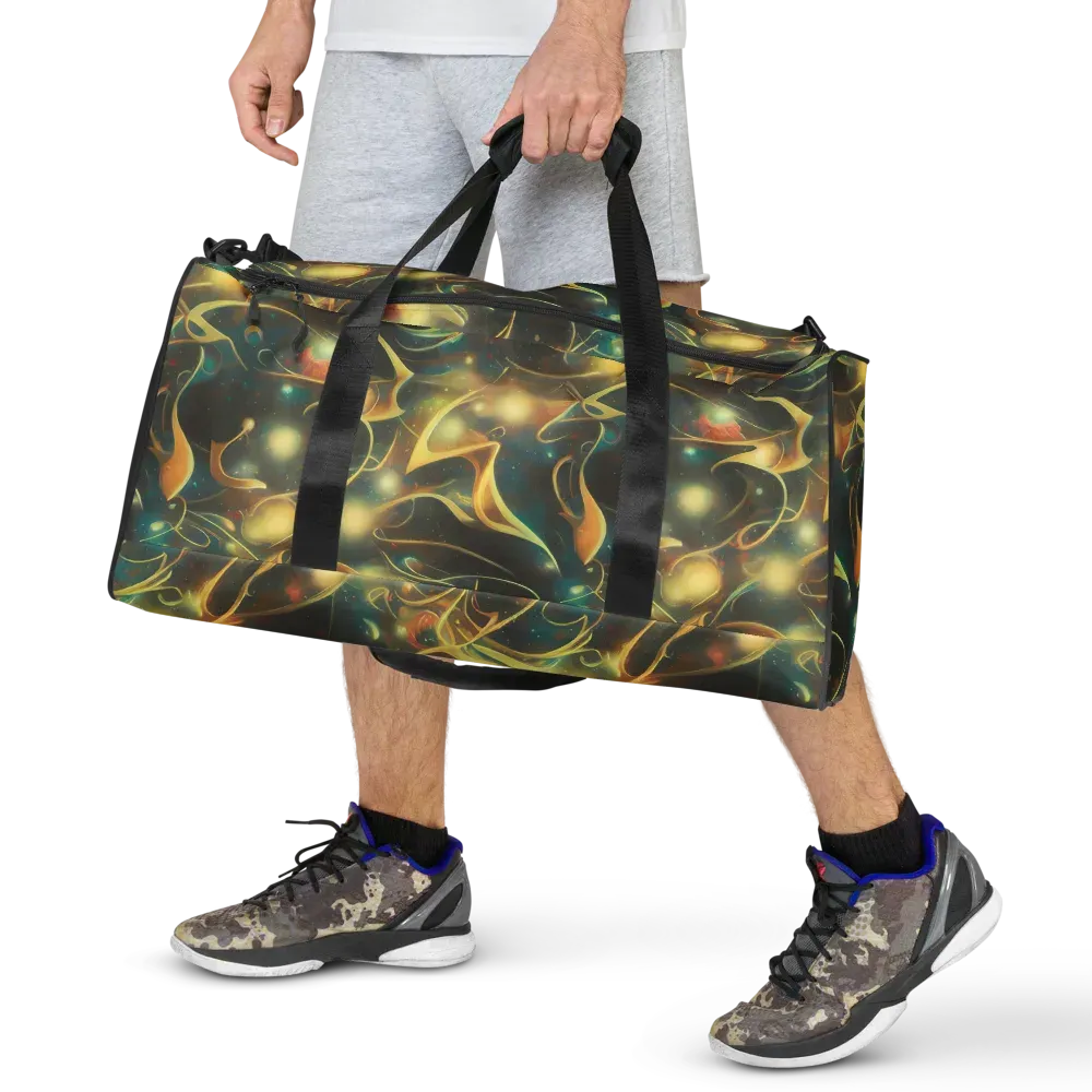 Whispering Galaxies on Duffle Bag — Front