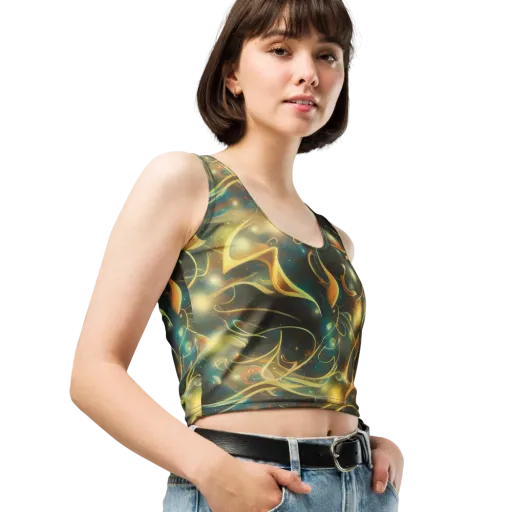 Whispering Galaxies on a Crop Top
