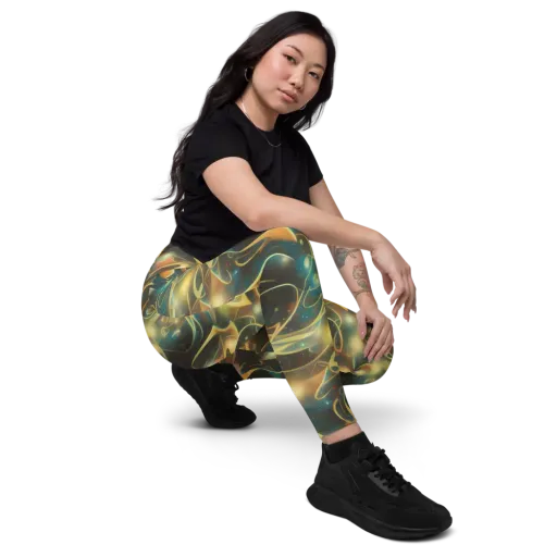 Whispering Galaxies on a Leggings with Pockets