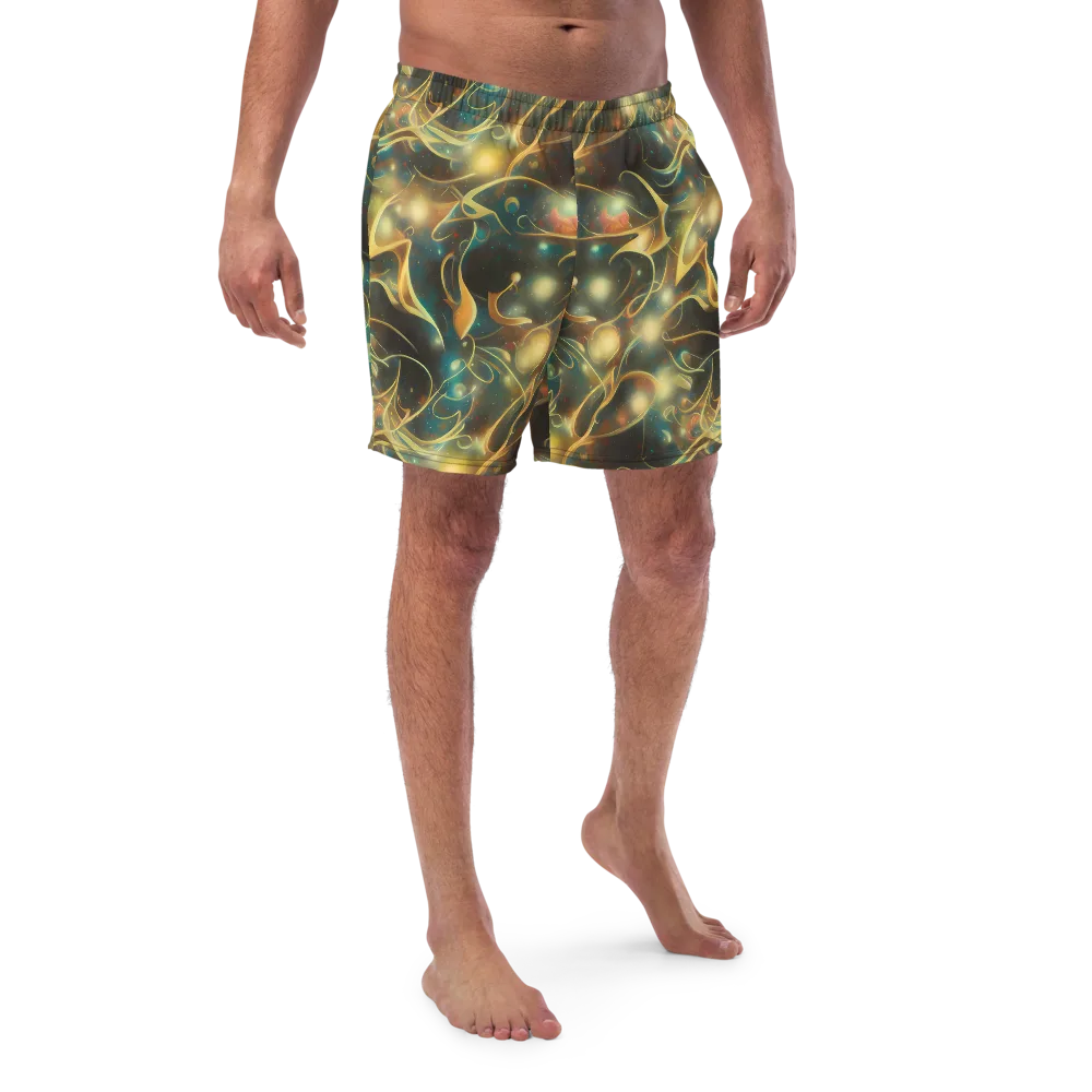 Whispering Galaxies on Swim Trunks — Front
