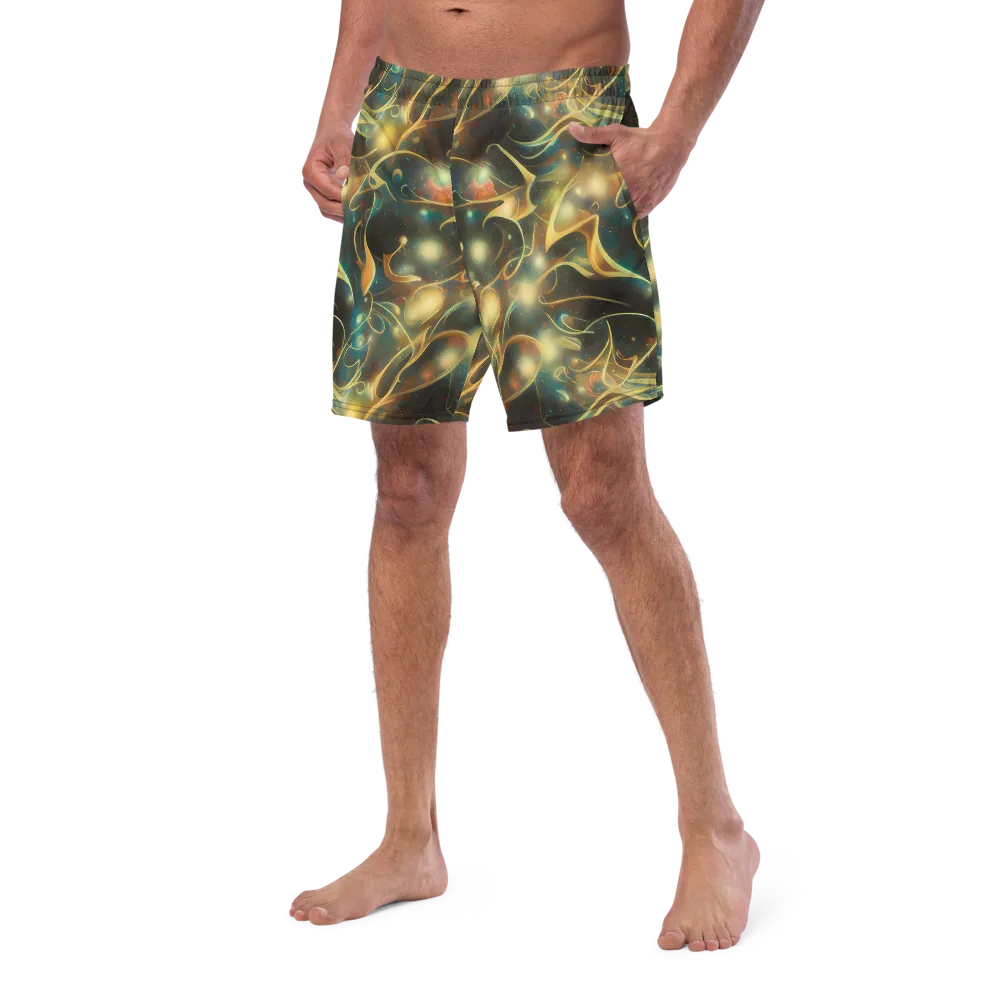 Whispering Galaxies on Swim Trunks — Left Front
