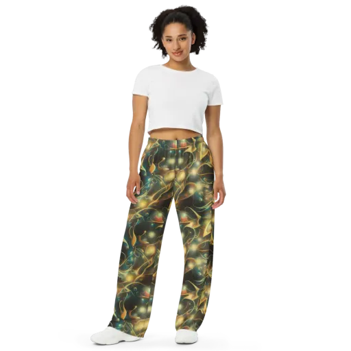 Whispering Galaxies on a Wide-Leg Pants