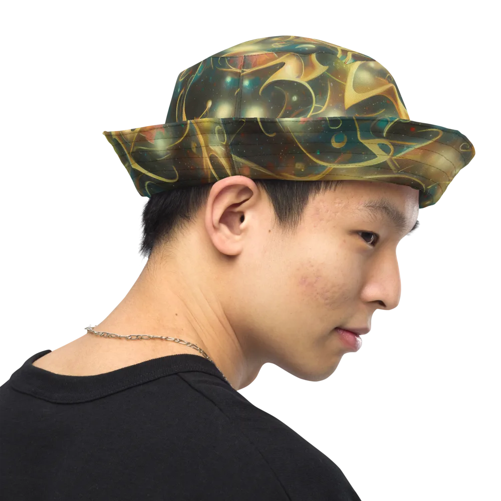 Whispering Galaxies on Reversible Bucket Hat — Right Outside