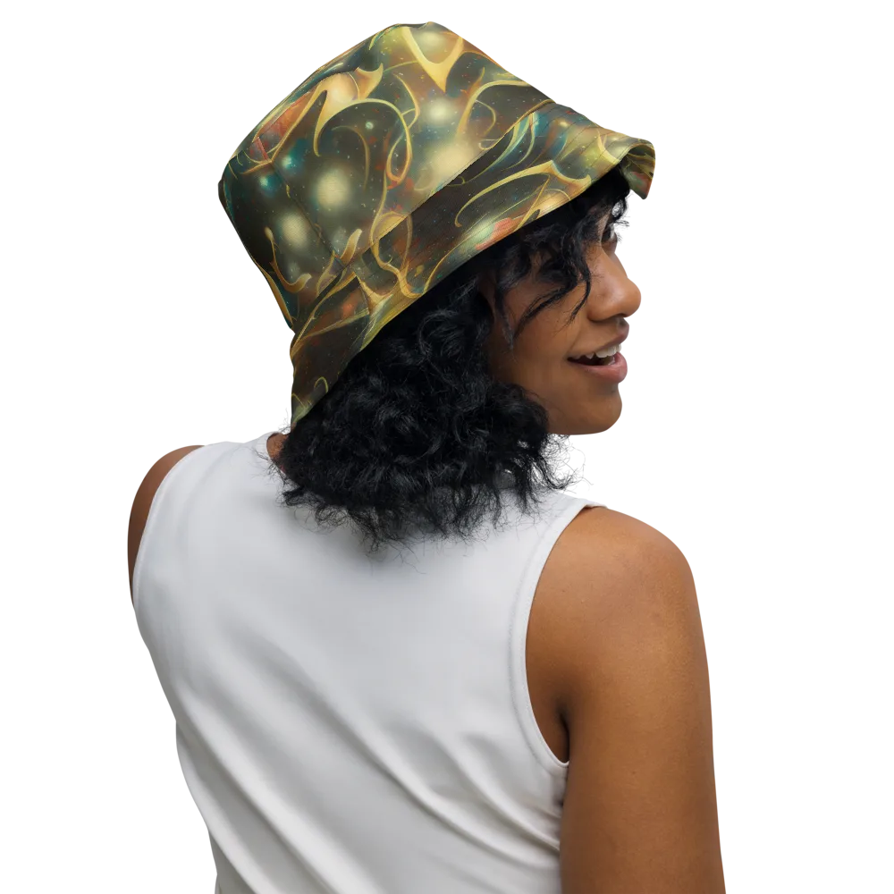 Whispering Galaxies on Reversible Bucket Hat — Right Outside
