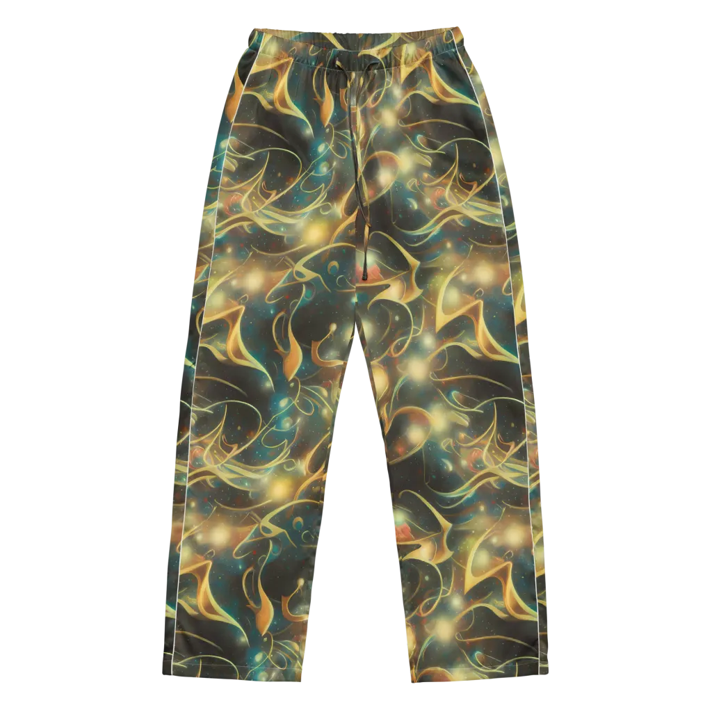 Whispering Galaxies on Women's Pajama Pants — Front