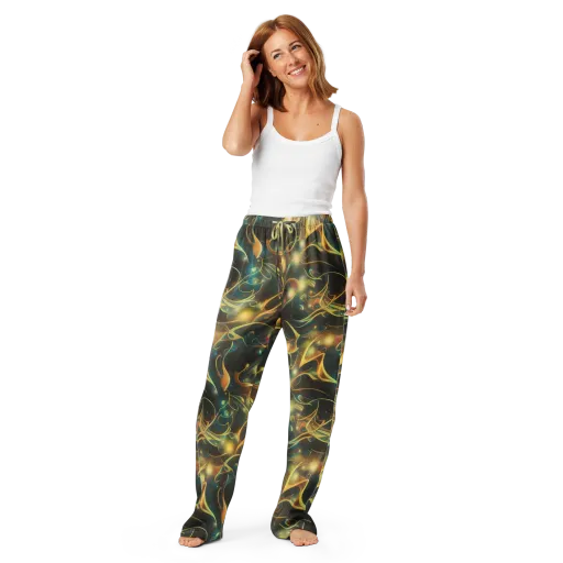 Whispering Galaxies on a Women's Pajama Pants