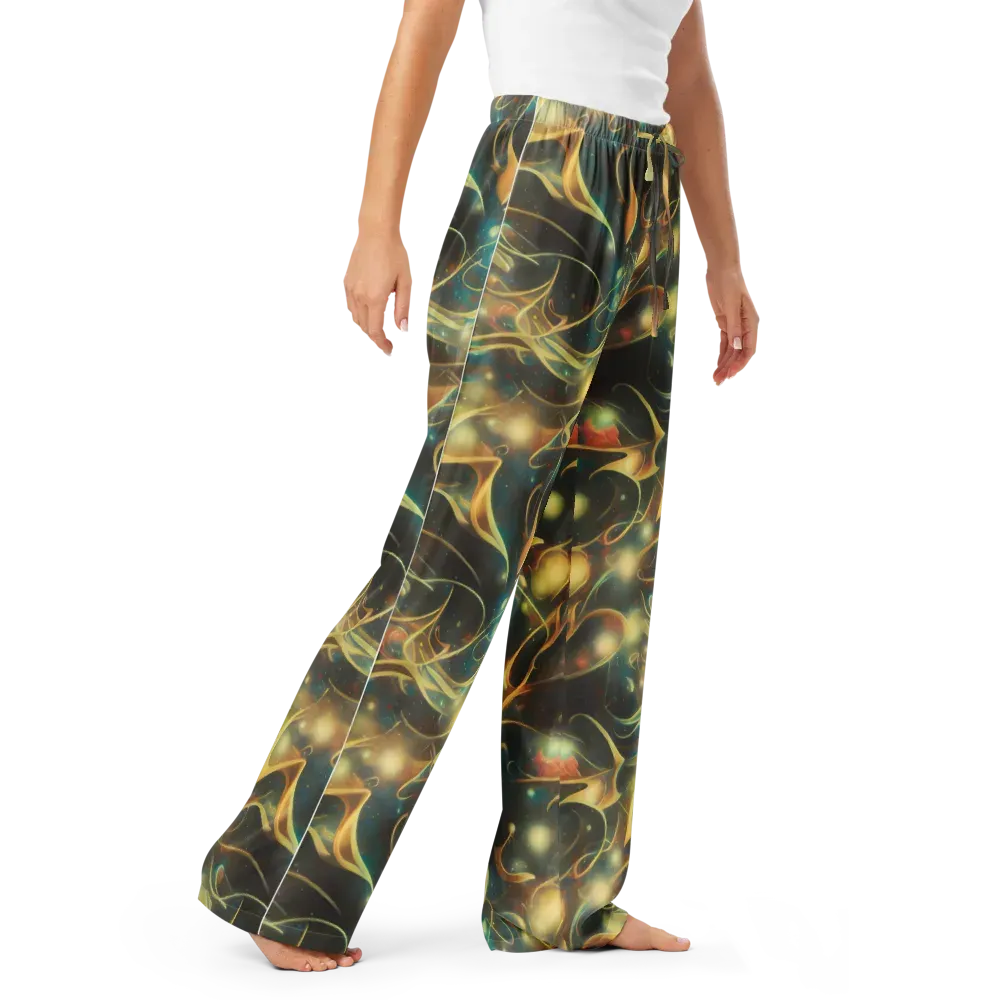 Whispering Galaxies on Women's Pajama Pants — Right Front