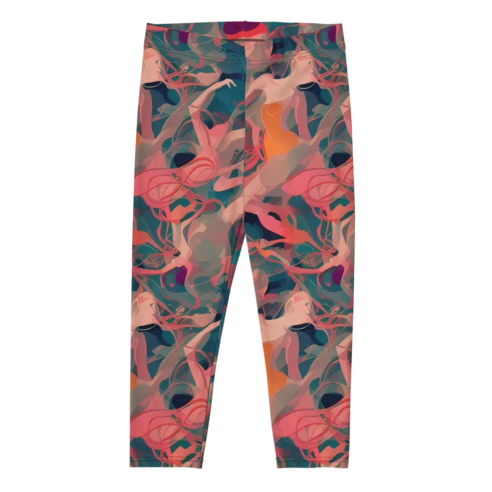 Chromatique Swirl on Capri Leggings — Front