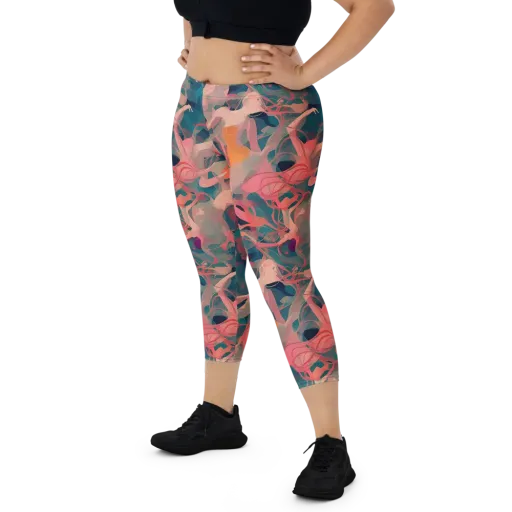 Chromatique Swirl on a Capri Leggings