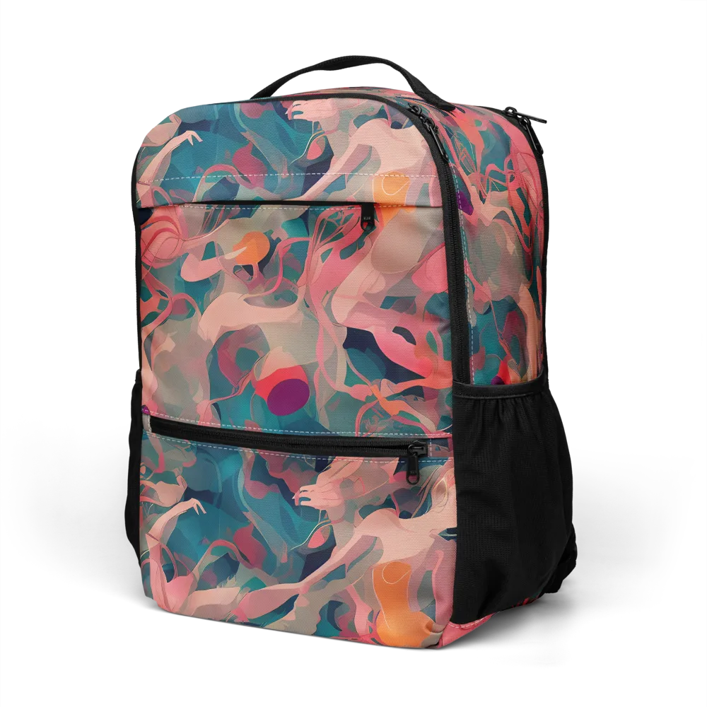 Chromatique Swirl on Utility Backpack — Left Front