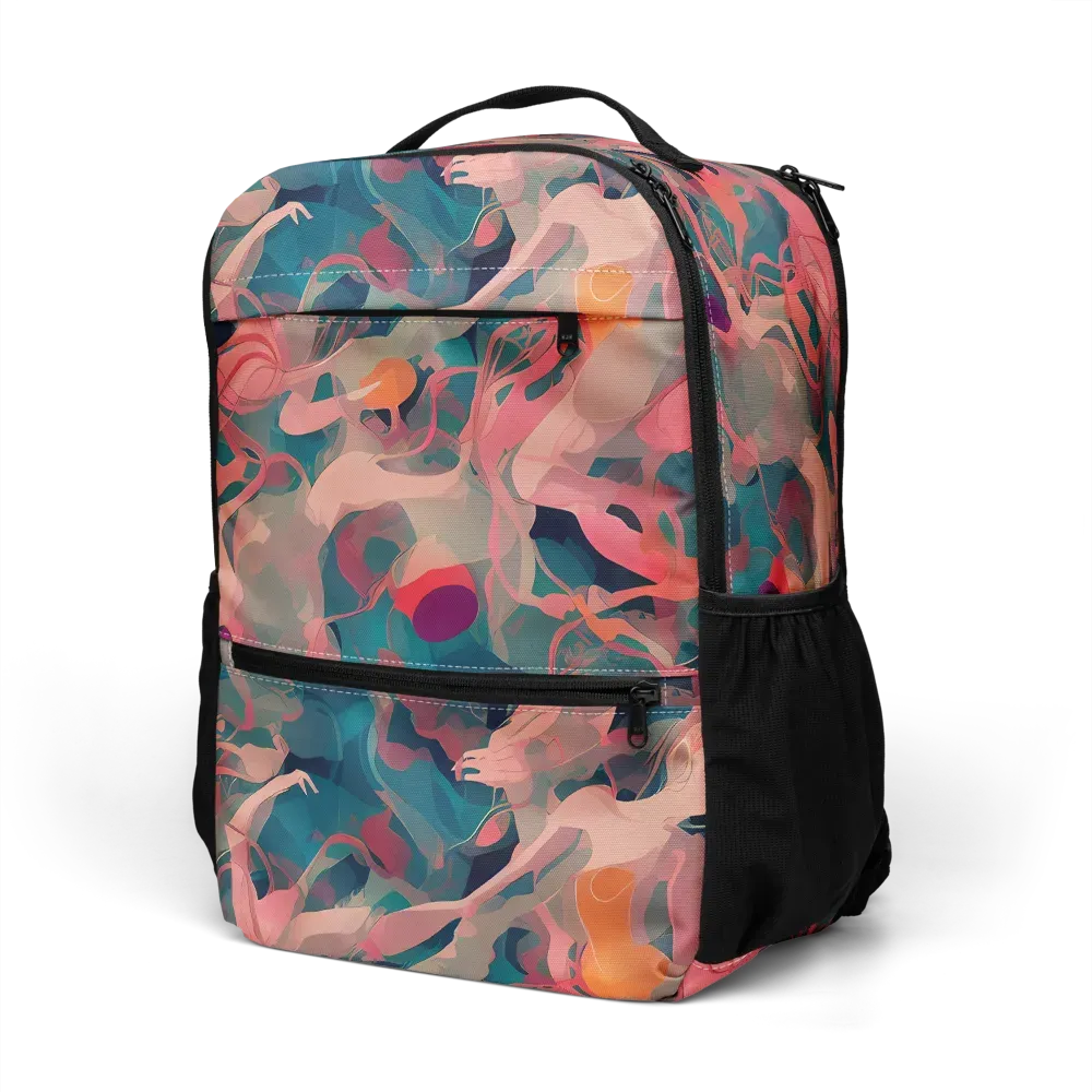 Chromatique Swirl on Utility Backpack — Left Front