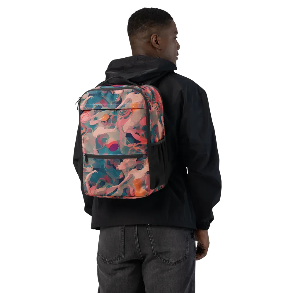 Chromatique Swirl on Utility Backpack — Back