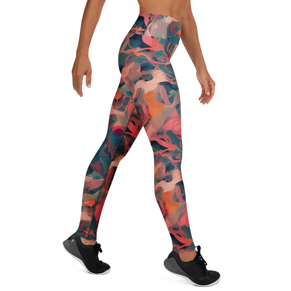 Chromatique Swirl on Yoga Leggings — Right