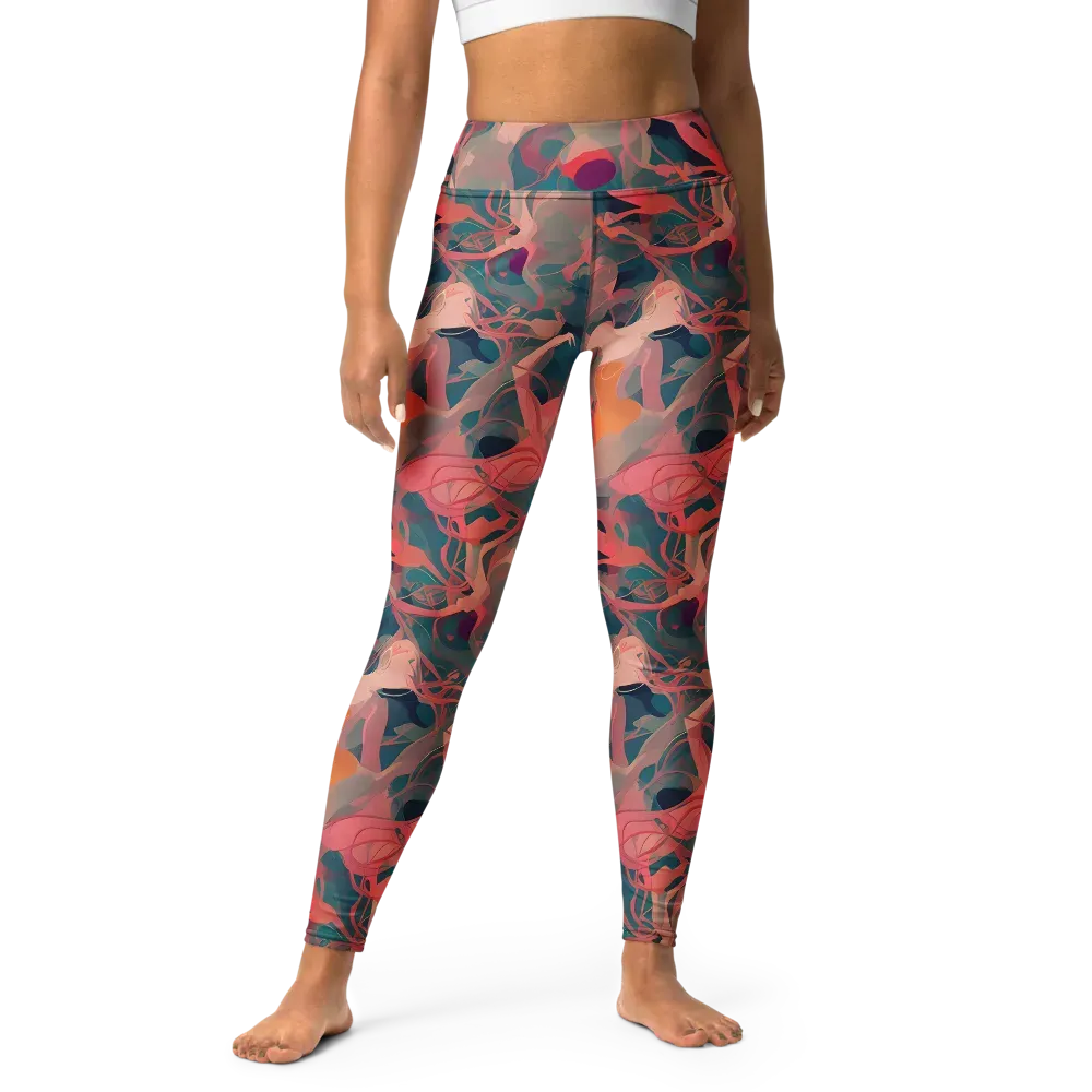 Chromatique Swirl on Yoga Leggings — Front