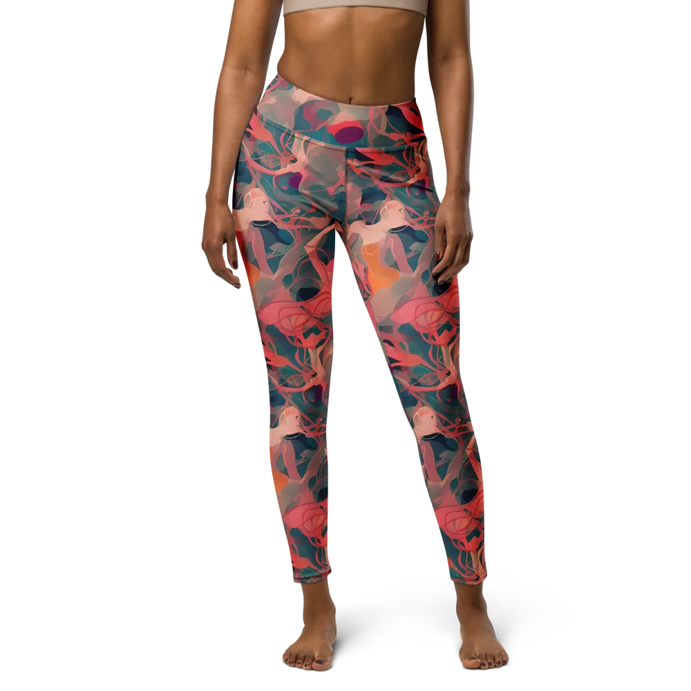 Chromatique Swirl on Yoga Leggings — Front