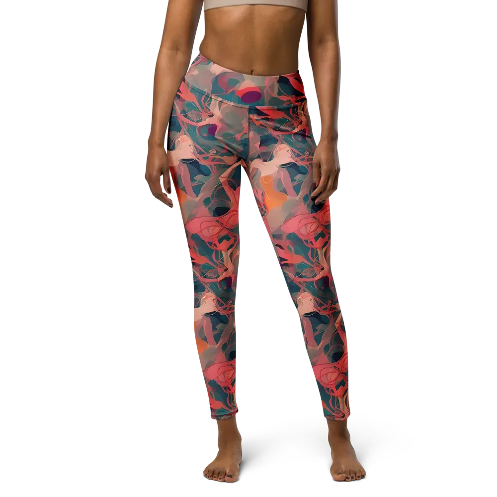 Chromatique Swirl on Yoga Leggings — Front