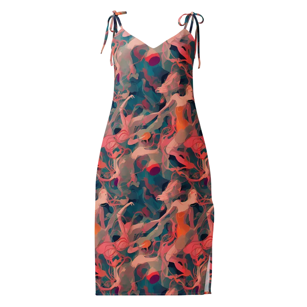 Chromatique Swirl on Slip Dress — Front