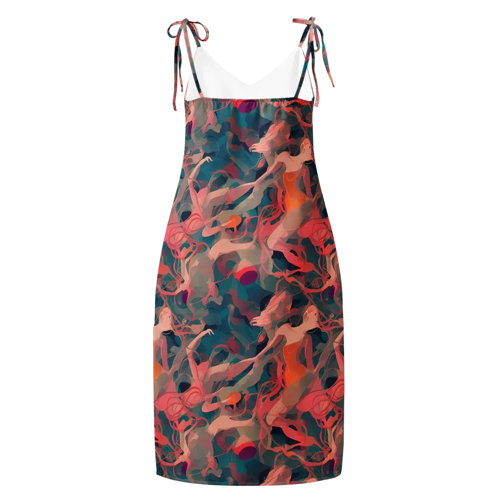 Chromatique Swirl on Slip Dress — Back