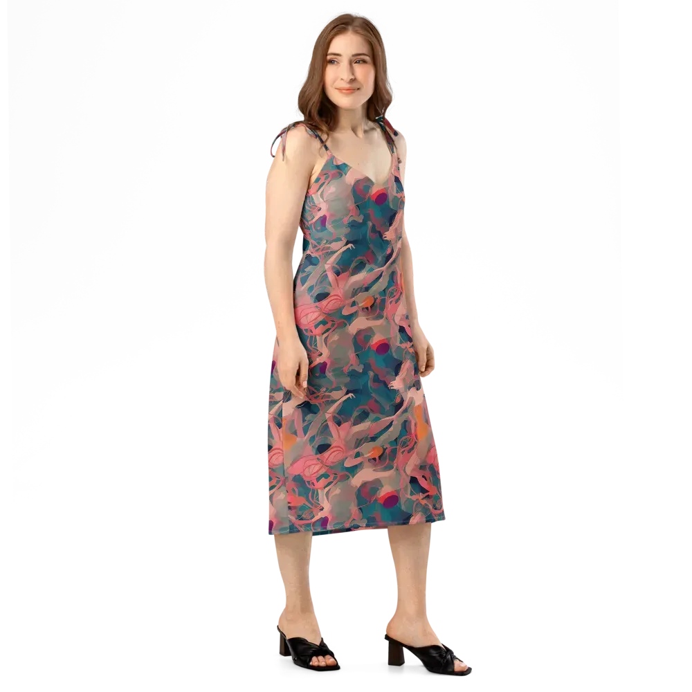 Chromatique Swirl on Slip Dress — Right Front