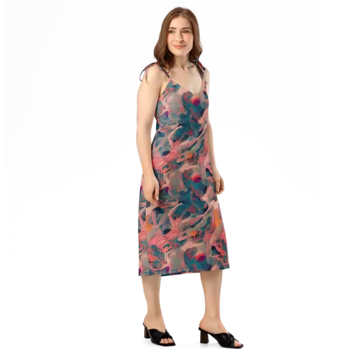 Chromatique Swirl on a Slip Dress
