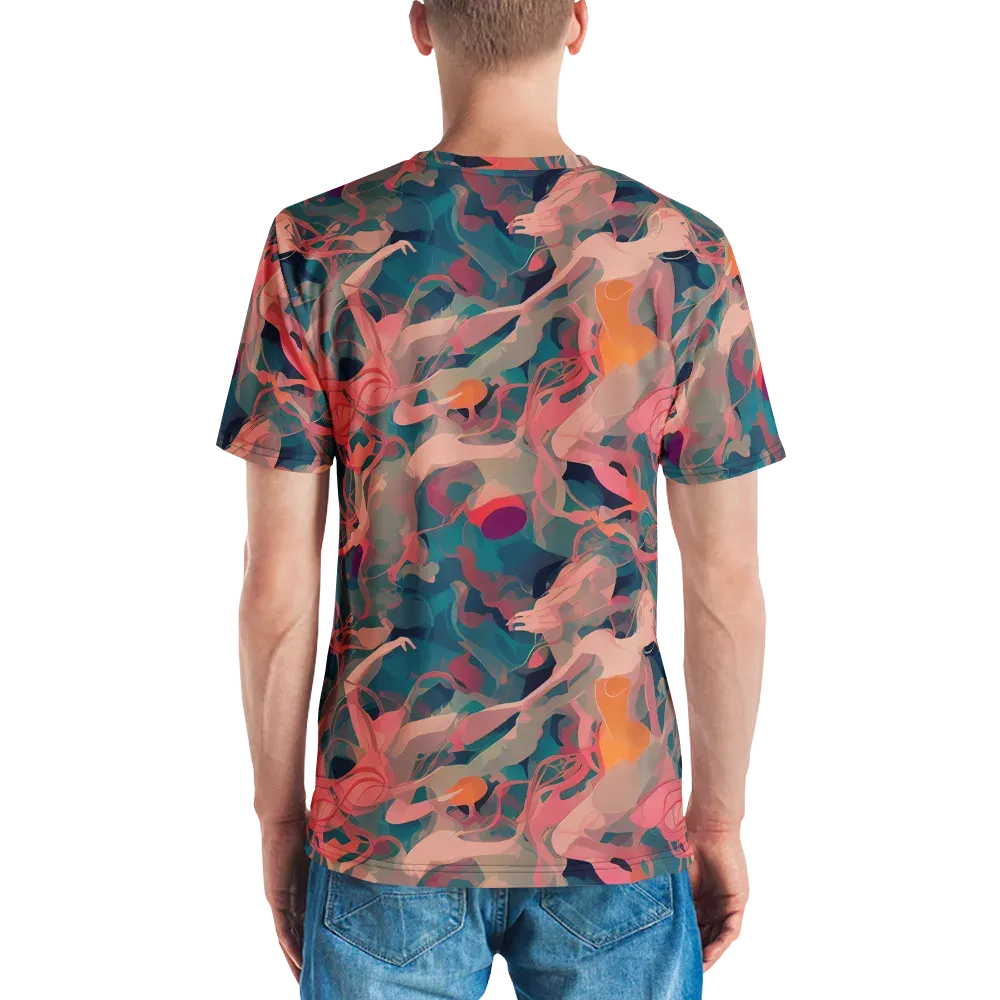 Chromatique Swirl on Men's Crew Neck T-Shirt — Back