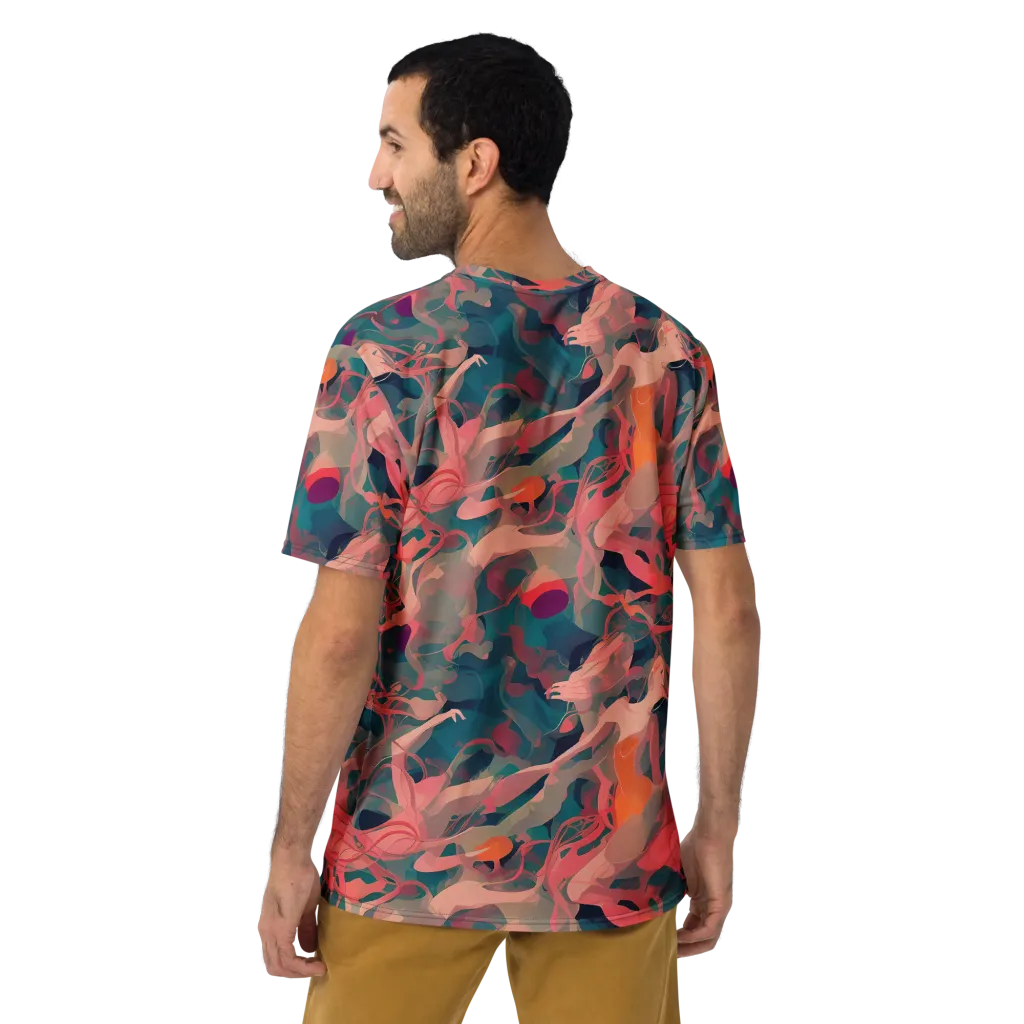 Chromatique Swirl on Men's Crew Neck T-Shirt — Back