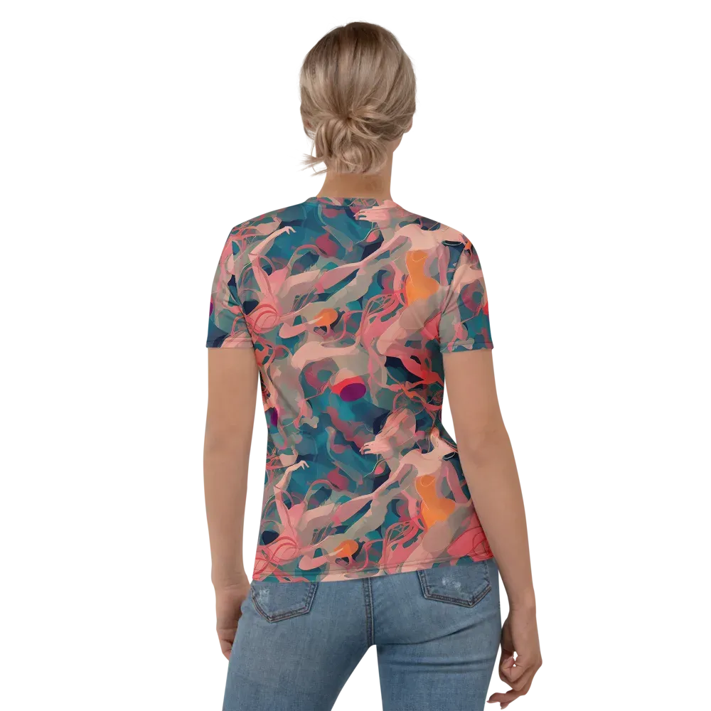 Chromatique Swirl on Women's Crew Neck T-Shirt — Back