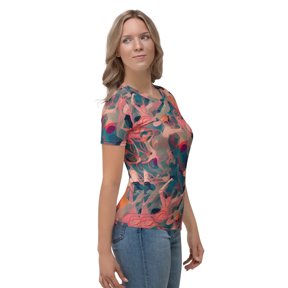 Chromatique Swirl on Women's Crew Neck T-Shirt — Right