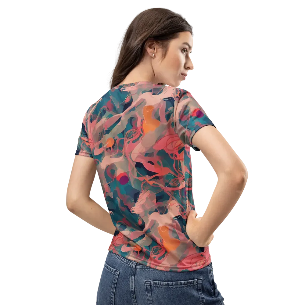 Chromatique Swirl on Women's Crew Neck T-Shirt — Back
