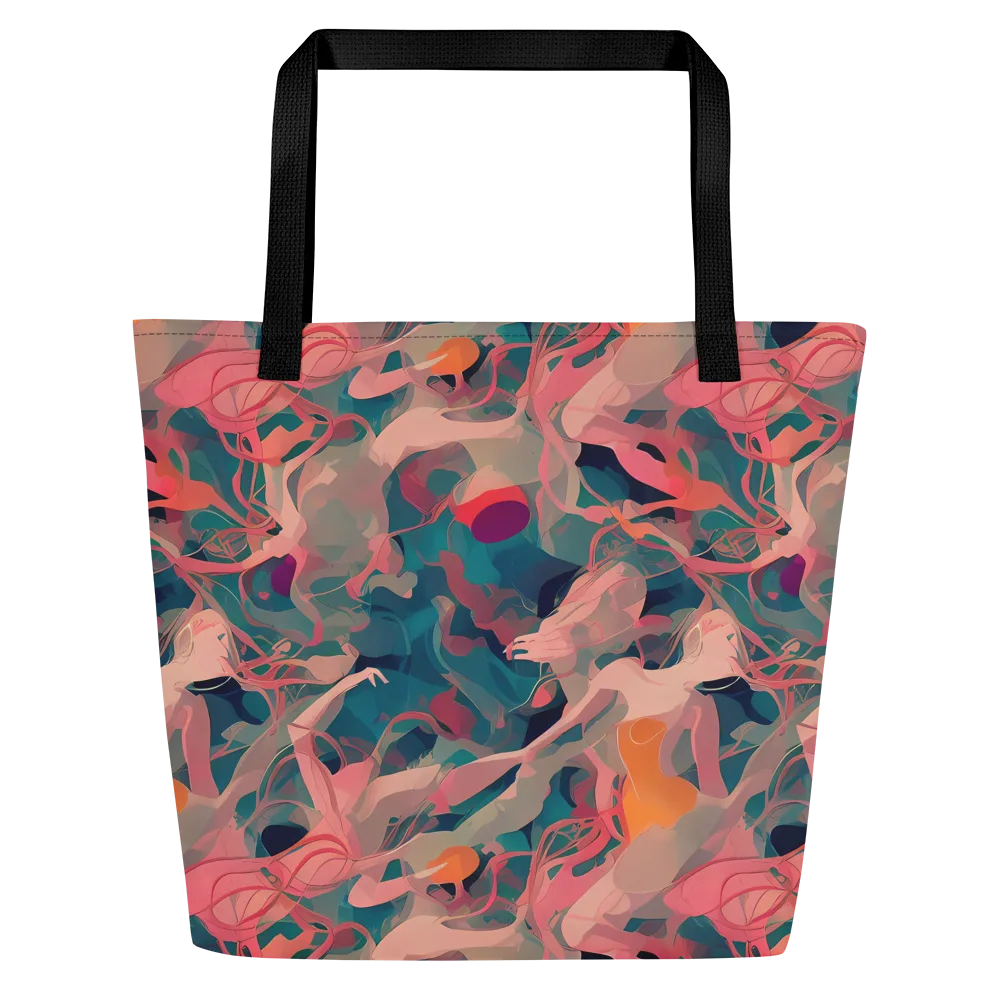 Chromatique Swirl on Large Tote Bag W/ Pocket — Front