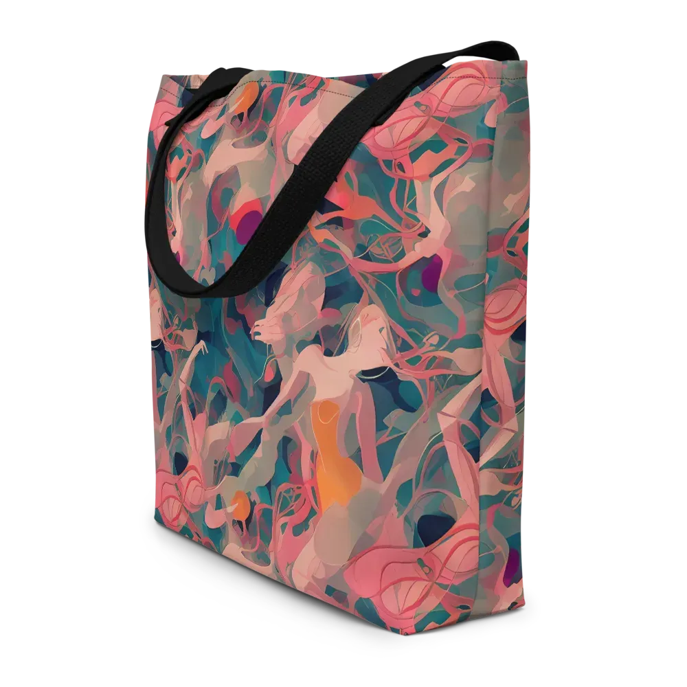 Chromatique Swirl on Large Tote Bag W/ Pocket — Front