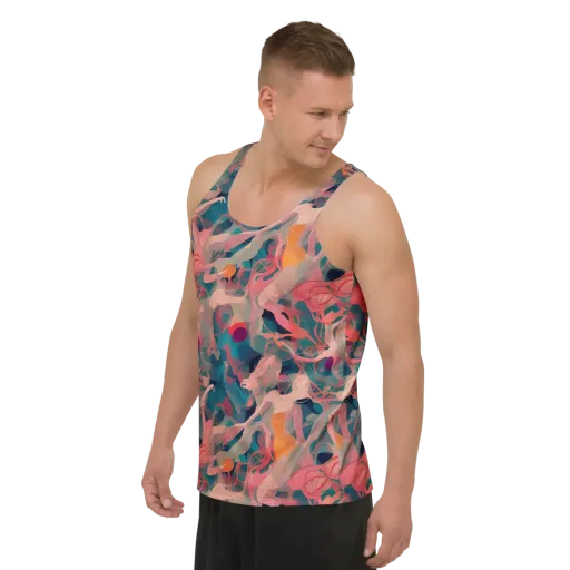Chromatique Swirl on a Men's Tank Top
