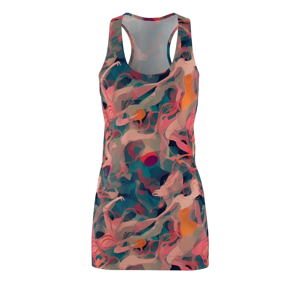 Chromatique Swirl on Racerback Dress — Front