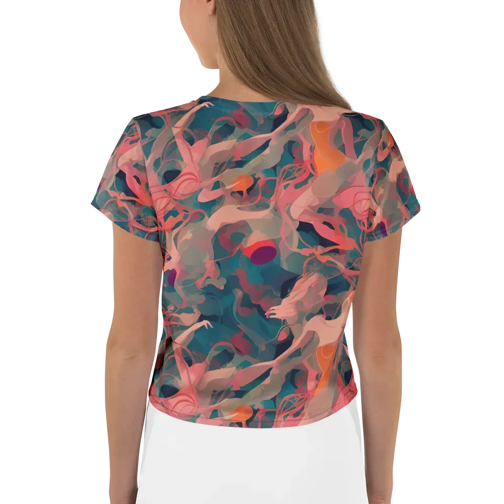 Chromatique Swirl on Crop Tee — Back